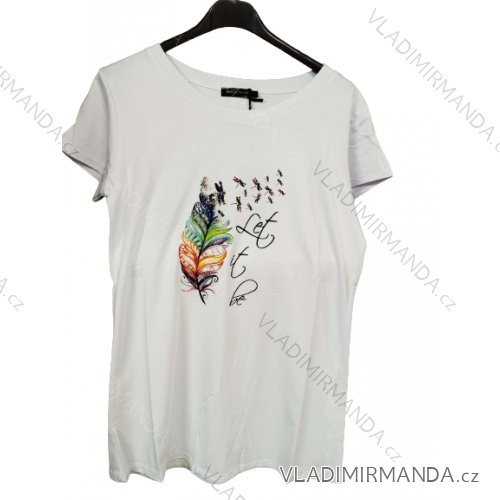 T-shirt short sleeve women (UNI S-M) ITALIAN FASHION IMM20330 -   white -   S / M