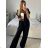 Skirt long summer women (uni sl) ITALIAN Fashion IMC18625 M / L black
