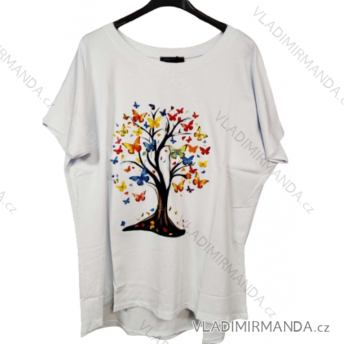 T-shirt short sleeve women (UNI S-M) ITALIAN FASHION IMM20330 -   white -   42/44