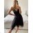 Šaty letní na ramínka dámské (S/M ONE SIZE) ITALSKÁ MÓDA IMPBB22B21841 S/M red