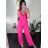 Women's Long Elegant Long Sleeve Jumpsuit (S/M ONE SIZE) ITALIAN FASHION IMWA23289 -   oranžová -   S / M