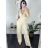 Women's Long Elegant Long Sleeve Jumpsuit (S/M ONE SIZE) ITALIAN FASHION IMWA23289