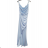 Elegant formal dress with straps for women (S / M ONE SIZE) ITALIAN FASHION IM321576 -   Light blue -   S / M
