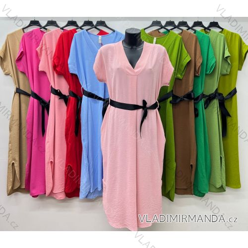 Shirt 3/4 sleeve ladies strip (4XL/5XL ONE SIZE) ITALSKÁ MÓDA IM422026