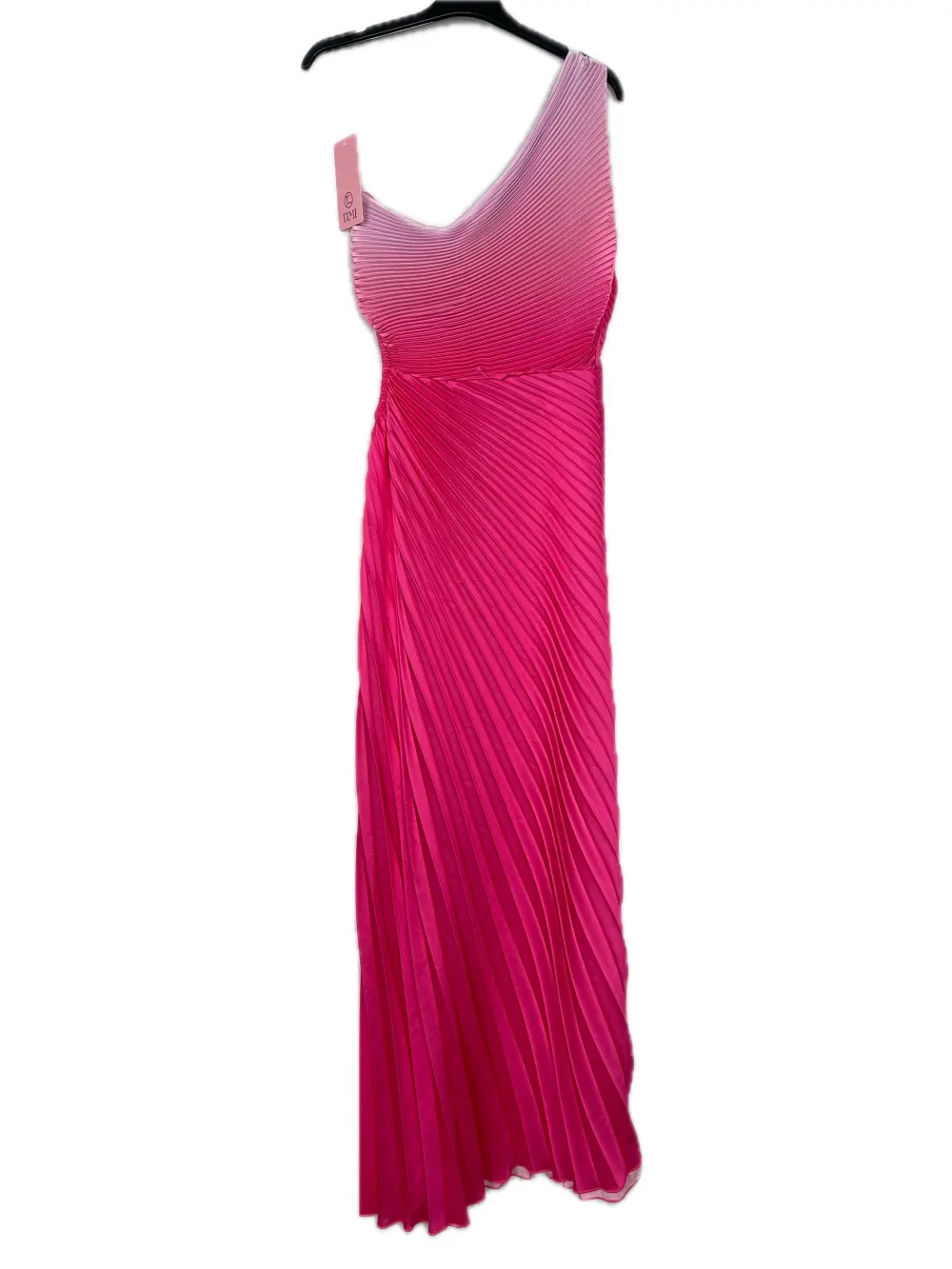 Women's Summer Elegant Sparkly Sequin Strap Dress (S/M ONE SIZE) ITALIAN FASHION IMPBB23O3837 dark pink S / M