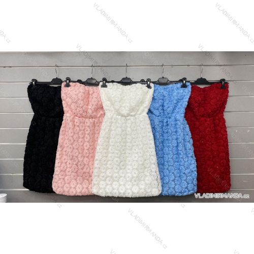 Women's Long Chiffon Short Sleeve Dress (S/M ONE SIZE) ITALIAN FASHION IMWGS231048