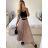 Women's Long Chiffon Short Sleeve Dress (S/M ONE SIZE) ITALIAN FASHION IMWGS231048 -   black -   S / M