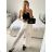 Women's Long Pants (S/M ONE SIZE) ITALIAN FASHION IMPSH2321120 S / M white