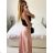 Women's Long Sleeve Knitted Turtleneck Sweater (S/M ONE SIZE) ITALIAN FASHION IM323001 -   růžová starorůžová -   S / M