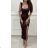 Long summer dress with straps for women (S/M ONE SIZE) ITALIAN FASHION IMPBB24B23745