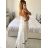 Women's long elegant strapless dress (S/M ONE SIZE) ITALIAN FASHION IMPES24LENA5 -   white -   S / M