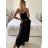 Women's Long Sleeve Summer Dress (S/M ONE SIZE) ITALIAN FASHION IMPES238990 -   black -   M / L
