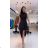 Women's Summer Elegant Sleeveless Dress (S/M ONE SIZE) ITALIAN FASHION IMPGM232688 S / M black