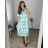 Women's Lace Cotton Short Sleeve Dress (S/M ONE SIZE) ITALIAN FASHION IMM23M7267