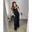 Women's Long Sleeve Shirt Dress (S/M ONE SIZE) ITALIAN FASHION IMWD232607 52/54 green khaki