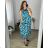 Women's Long Sleeve Shirt Dress (S/M ONE SIZE) ITALIAN FASHION IMWD232607 48/50 blue