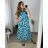 Women's Long Sleeve Shirt Dress (S/M ONE SIZE) ITALIAN FASHION IMWD232607 48/50 blue