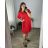 Women's Plus Size Short Sleeve Dress (52/56 ONE SIZE) ITALIAN FASHION IMBM24080