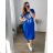 Long dress oversize short sleeve women's viscose oversized Dreamcatcher (2XL/3XL/4XLONE SIZE) ITALIAN FASHION MD22450/DUR dark blue 2XL/3XL