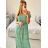 Women's Summer Short Sleeve Carmen Fringe Dress (M/L, XL/2XL ONE SIZE) ITALIAN FASHION IMB23B231 -   white -   XL/2XL