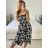 Women's Summer Short Sleeve Carmen Fringe Dress (M/L, XL/2XL ONE SIZE) ITALIAN FASHION IMB23B231