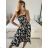 Women's Summer Short Sleeve Carmen Fringe Dress (M/L, XL/2XL ONE SIZE) ITALIAN FASHION IMB23B231