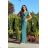 Women's Long Elegant Dress with Wide Straps (SL) FRENCH FASHION FMPEL23VELVET black 46