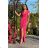 Women's Long Elegant Dress with Wide Straps (SL) FRENCH FASHION FMPEL23VELVET black 46