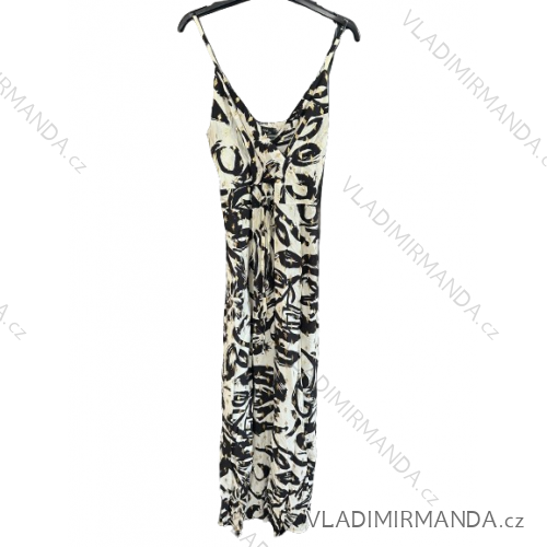 Women's Long Summer Strapless Dress (S/M ONE SIZE) INDIAN FASHION IMPEM23G37 L / XL black