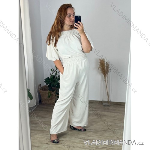 Women's Long Sleeve Shirt Dress (S/M ONE SIZE) ITALIAN FASHION IMWD232607 -   béžová smetanová -   50/52