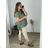Tunic with Pendant Long Sleeve Women's Plus Size (3XL/4XL ONE SIZE) ITALIAN FASHION IMWT23209 -   modrá mintova -   56/58