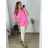 Tunic with Pendant Long Sleeve Women's Plus Size (3XL/4XL ONE SIZE) ITALIAN FASHION IMWT23209 -   modrá mintova -   56/58