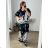 Women's Long Sleeve Shirt Dress (S/M ONE SIZE) ITALIAN FASHION IMWD232607 -   black -   48/50