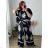 Women's Long Sleeve Shirt Dress (S/M ONE SIZE) ITALIAN FASHION IMWD232607 -   black -   48/50