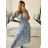 Elegant Long Sleeve Dress Women (S / M.ONE SIZE) ITALIAN FASHION IMM211302