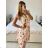Women's Long Sleeve Summer Dress (S/M ONE SIZE) ITALIAN FASHION IMPES238990  růžová lososová