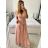 Women's Long Party Elegant Sleeveless Dress (S/M ONE SIZE) ITALIAN FASHION IMPSH2420023