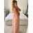 Women's Long Party Elegant Sleeveless Dress (S/M ONE SIZE) ITALIAN FASHION IMPSH2420023