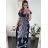 Women's Summer Icecool Sleeveless Long Dress (M/L-XL/2XL) AINUOSI ITALIAN FASHION IMB23H01 M / L dark blue