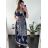 Women's Summer Icecool Sleeveless Long Dress (M/L-XL/2XL) AINUOSI ITALIAN FASHION IMB23H01 M / L dark blue