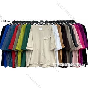 Tunic with Pendant Long Sleeve Women's Plus Size (3XL/4XL ONE SIZE) ITALIAN FASHION IMWT23209