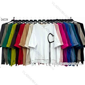 Tunic with Pendant Long Sleeve Women's Plus Size (3XL/4XL ONE SIZE) ITALIAN FASHION IMWT23209