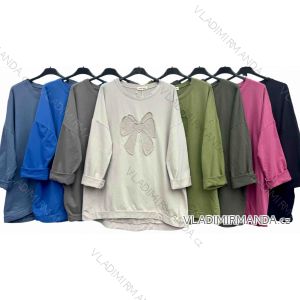 Tunic with Pendant Long Sleeve Women's Plus Size (3XL/4XL ONE SIZE) ITALIAN FASHION IMWT23209