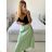Women's Medium Length Satin Skirt (S/M ONE SIZE) ITALIAN FASHION IMM23UN6886