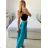 Women's Medium Length Satin Skirt (S/M ONE SIZE) ITALIAN FASHION IMM23UN6886
