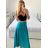 Women's Medium Length Satin Skirt (S/M ONE SIZE) ITALIAN FASHION IMM23UN6886
