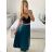 Women's Medium Length Satin Skirt (S/M ONE SIZE) ITALIAN FASHION IMM23UN6886