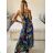 Long summer icecool strapless dress for women (M/L-XL/2XL) AINUOSI ITALIAN FASHION IMB23H02 -   green -   XL/2XL
