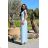 Women's Long Elegant Dress with Wide Straps (SL) FRENCH FASHION FMPEL23VELVET black 46