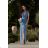 Women's Long Elegant Dress with Wide Straps (SL) FRENCH FASHION FMPEL23VELVET black 46